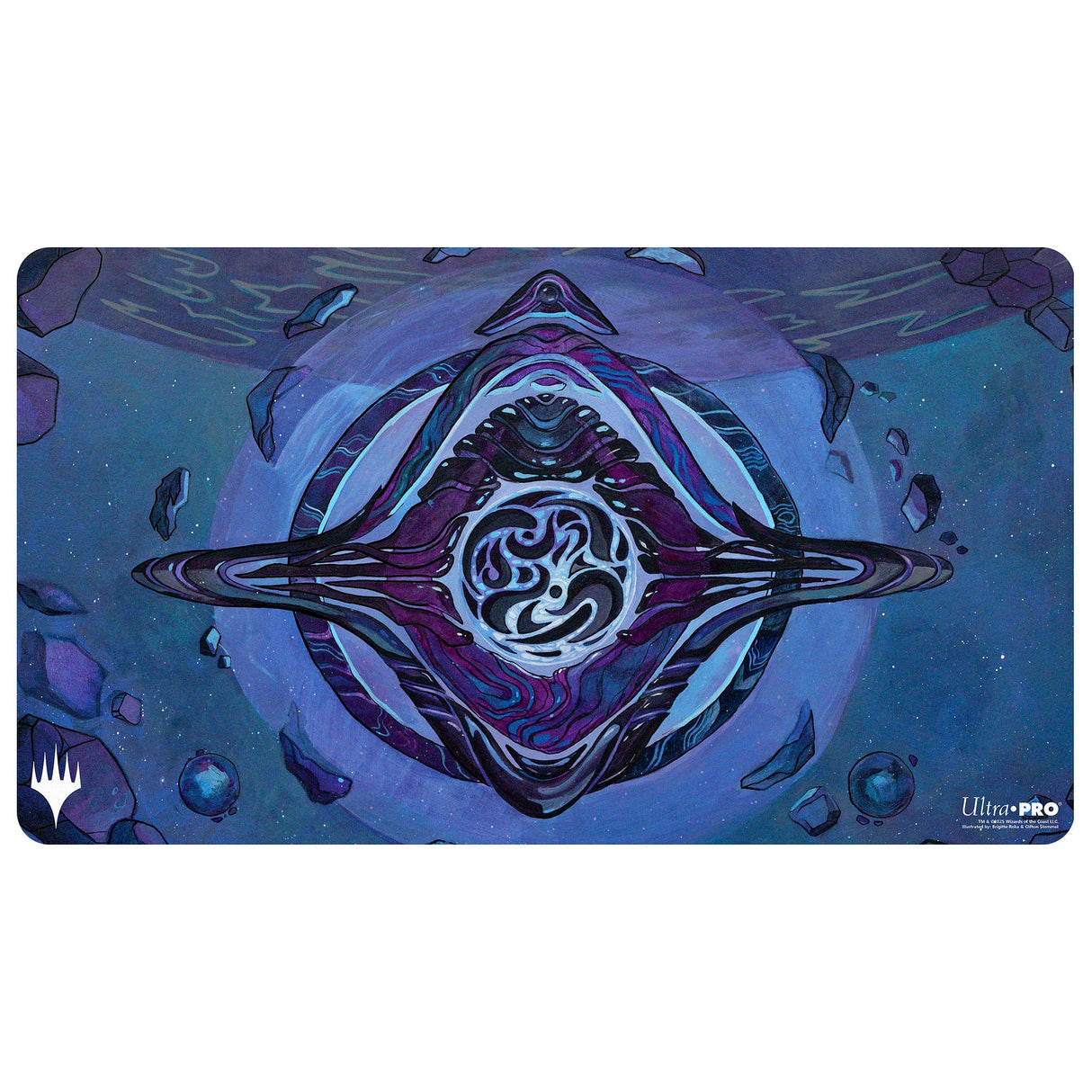 Edge of Eternities - Playmat - Archenemy’s Charm - Brigitte Roka & Clifton Stommel for Magic: The Gathering