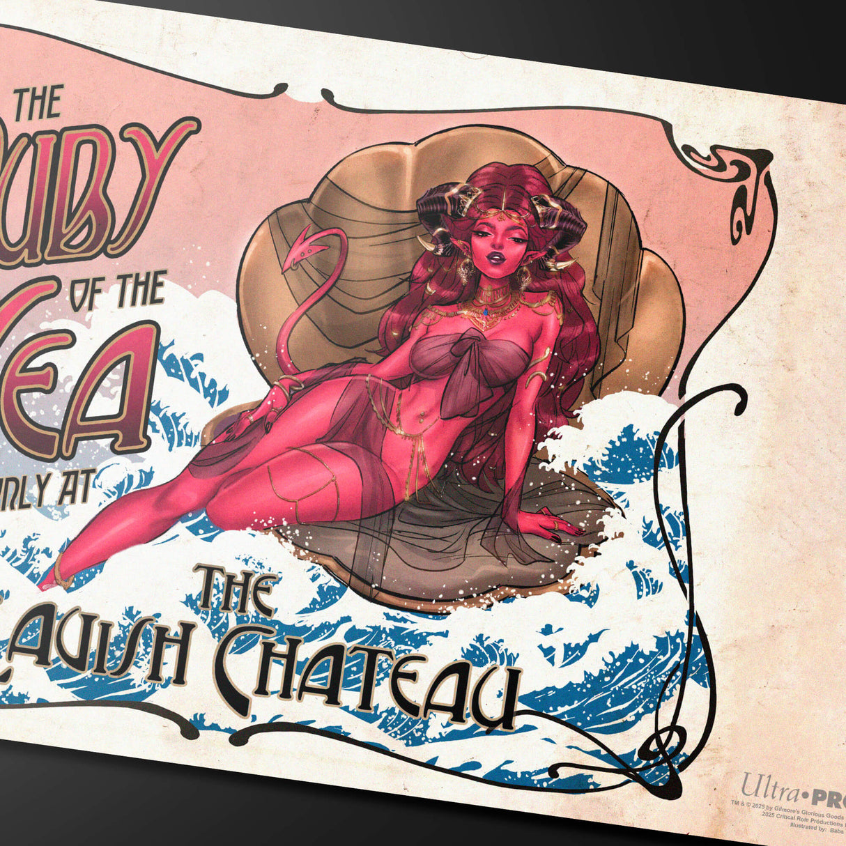 Critical Role - Ruby of the Sea Playmat Closeup | Ultra PRO International