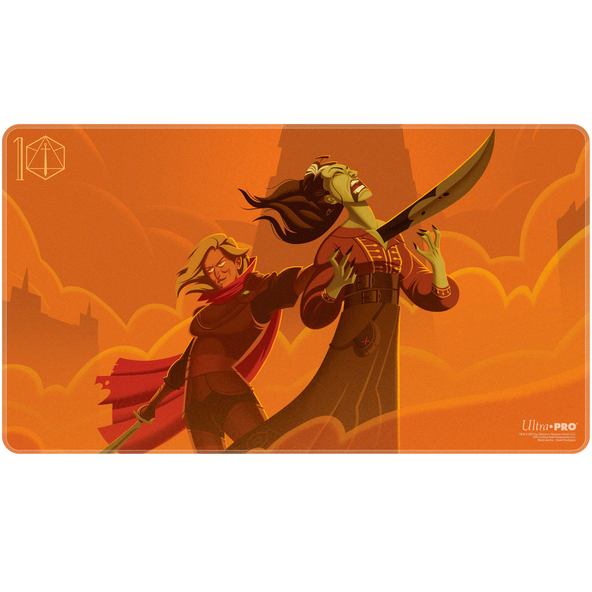 Critical Role Baddies - “Is She Your Favorite” Stitched Playmat for Tabletop Gaming Front | Ultra PRO International