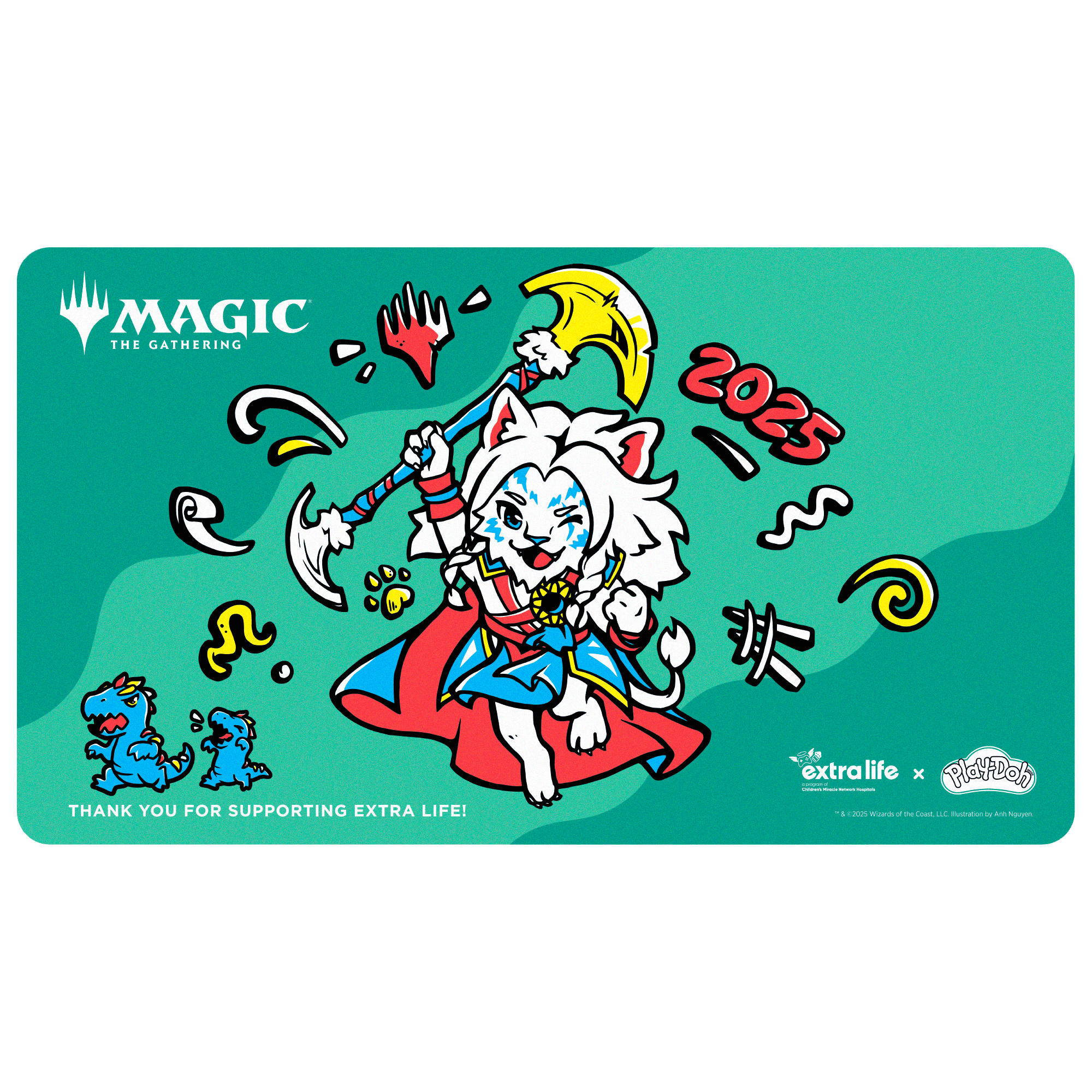 Extra Life 2025 x Play-Doh Playmat for Magic: The Gathering