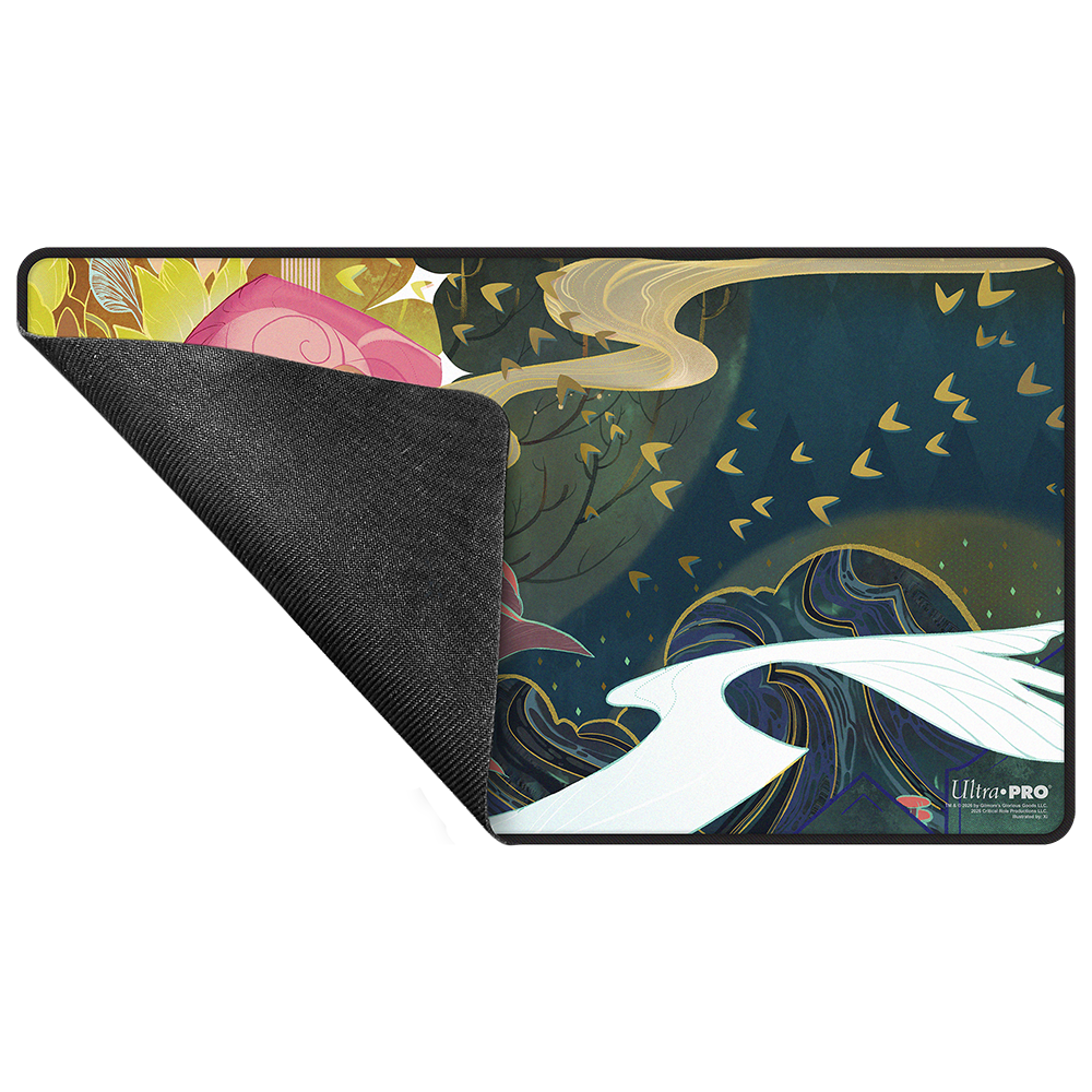 Critical Role Radiants: The Mighty Nein Caduceus Clay Black-Stitched Playmat for Tabletop Gaming - Rubber | Ultra PRO