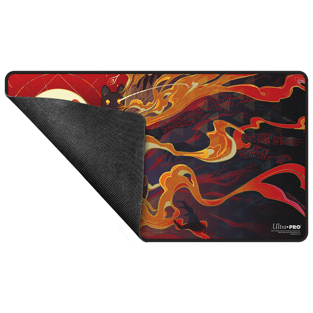 Critical Role Radiants: The Mighty Nein Caleb Widogast Black-Stitched Playmat for Tabletop Gaming - Rubber | Ultra PRO