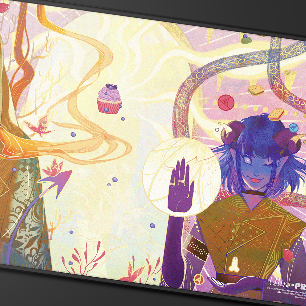 Critical Role Radiants: The Mighty Nein Jester Lavorre Black-Stitched Playmat for Tabletop Gaming - Image 3 | Ultra PRO
