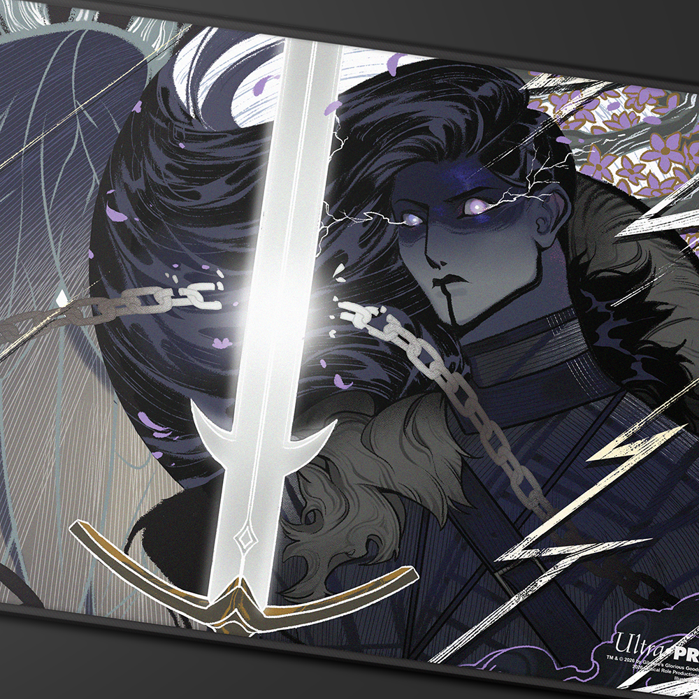 Critical Role Radiants: The Mighty Nein Yasha Nydoorin Black-Stitched Playmat for Tabletop Gaming - Image 3 | Ultra PRO
