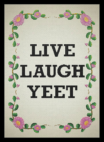 Live Laugh Yeet Sleeves