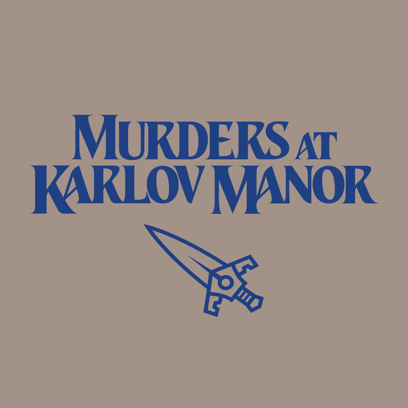 Murders at Karlov Manor Printed Graphic Tee - MKM Set Logo - Men’s T-Shirt | Ultra PRO International
