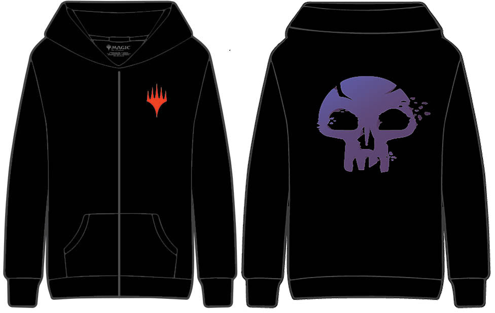 Black Stylized Mana Symbol Light Weight Hoodie for Magic: The Gathering