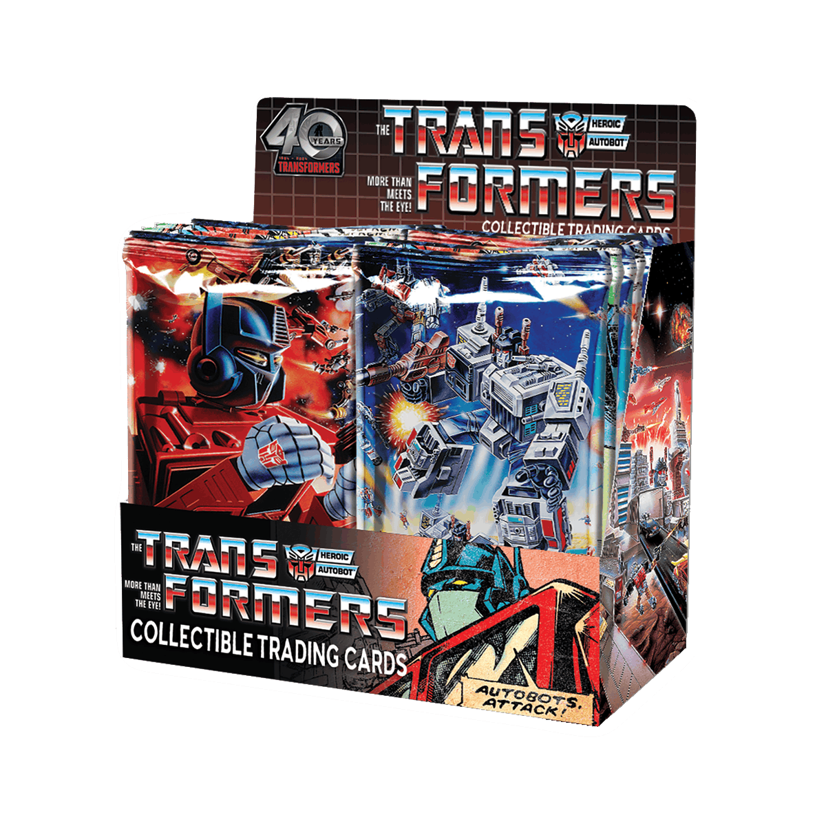 2026 Transformers 40th Anniversary Metal Trading Cards Collector's Set Foil Box | Ultra PRO