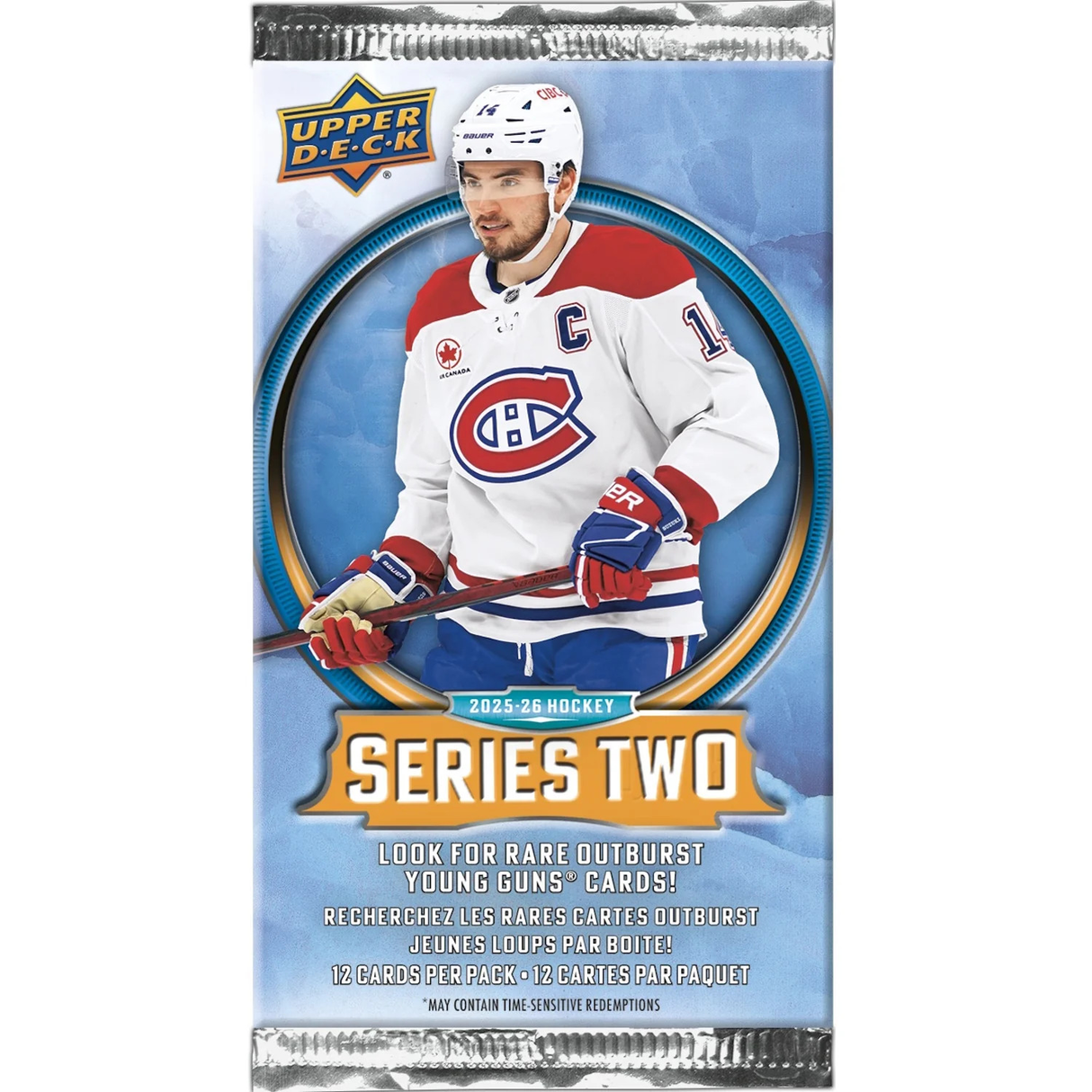 2025-2026 Upper Deck Series 2 Hockey Retail Booster Pack