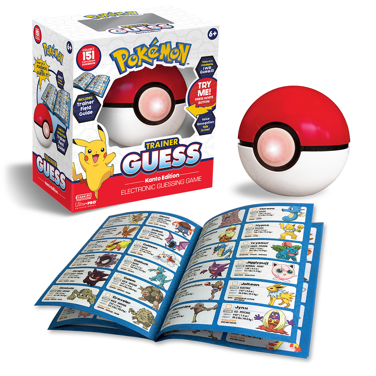 Pokémon Trainer Guess Kanto: An Electronic Game for Ages 6 and up | Ultra PRO Entertainment