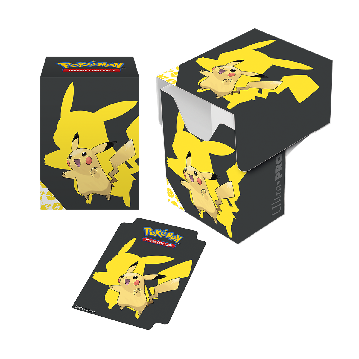 3 Deck Box Ultra PRO Per Carte Pokémon - Pikachu Full-View - Nuove