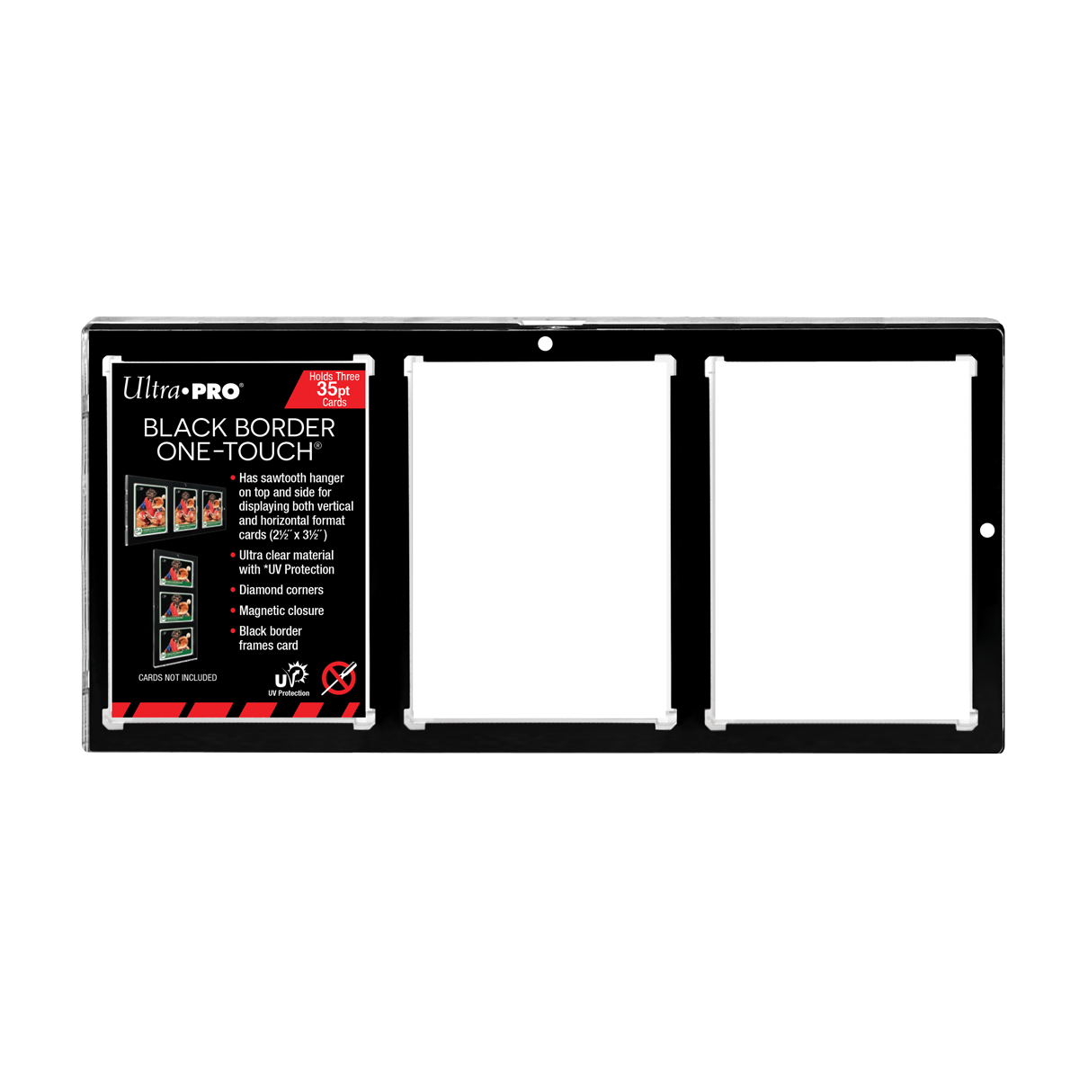 3 card display case 35PT 3-Card Black Border UV ONE-TOUCH Magnetic Holder with a sleek 3 Certification ID:63558232 o:fight id=red · Scryfall Brand_Pokémon