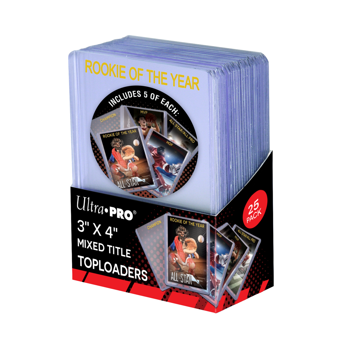Set of 25 Toploaders regular 3 x 4 by UltraPro