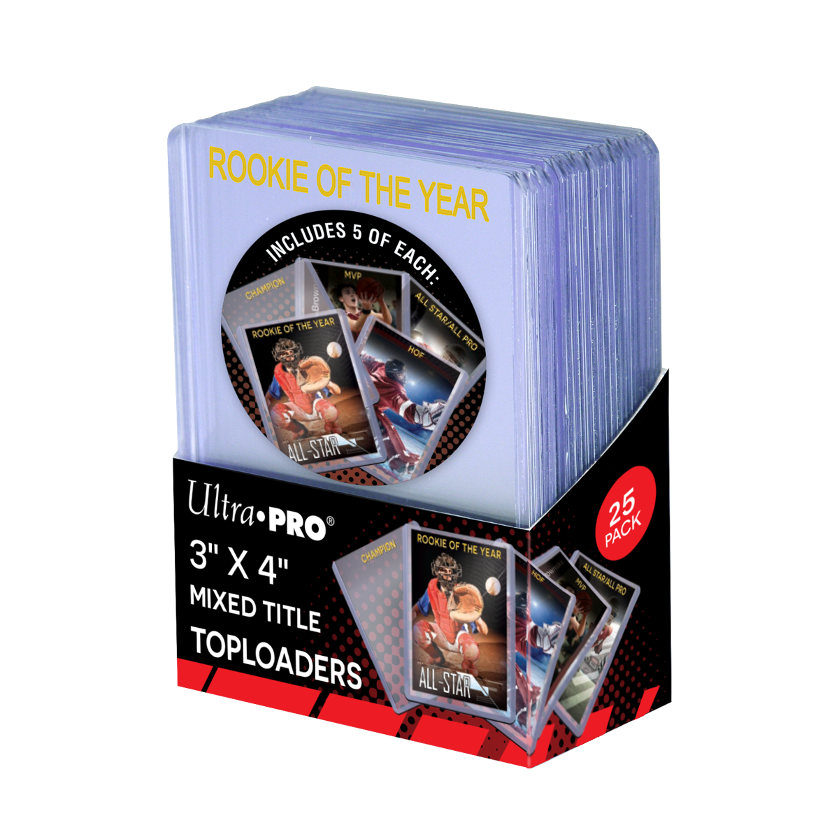 3" x 4" Mixed Title Toploaders Bundle (25ct) | Ultra PRO International