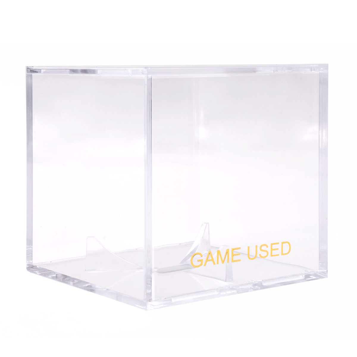 Game Used Baseball Clear Square Display Holder with UV Block