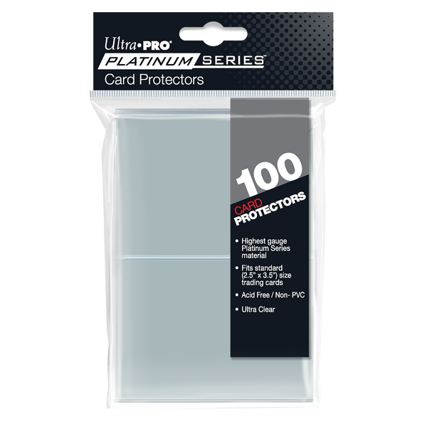 Platinum Series Card Protector Sleeves 100ct for Standard Trading Cards