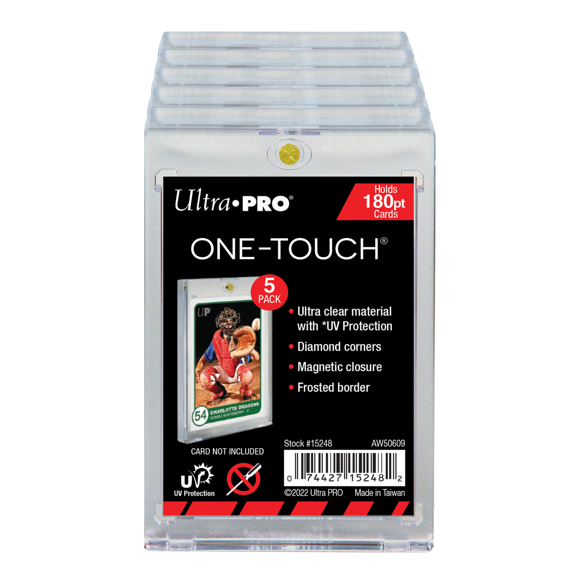 180PT UV ONE-TOUCH Magnetic Card Holder (5 Pack) | Ultra PRO International 180PT UV ONE-TOUCH Magnetic Card Holder (5 Pack) | Ultra PRO International