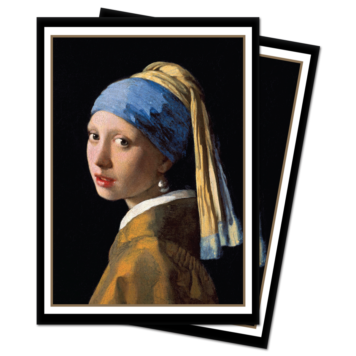 Fine Art The Girl with the Pearl Earring Standard Deck Protector Sleeves (100ct) by Johannes Vermeer | Ultra PRO International