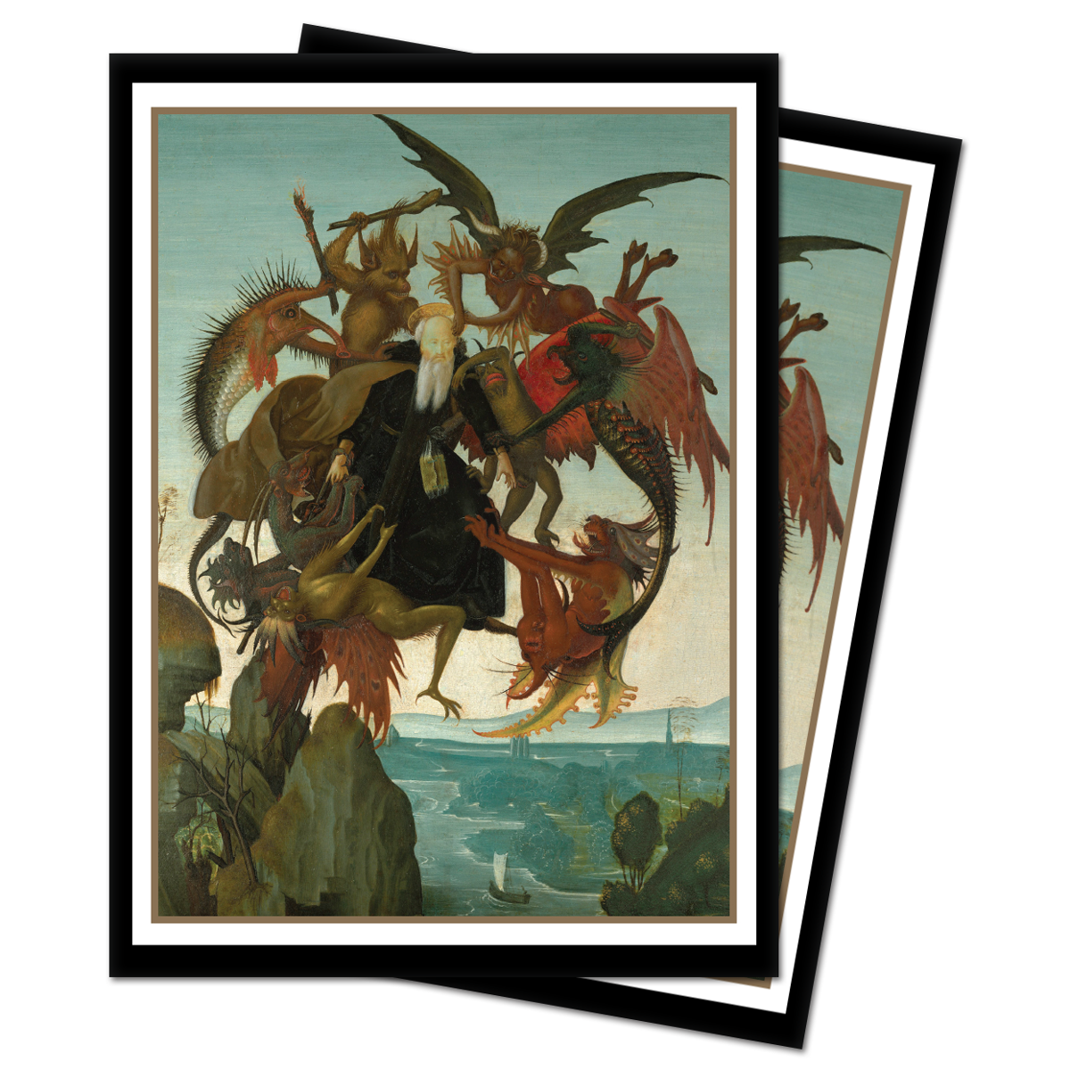 Fine Art The Torment of Saint Anthony Standard Deck Protector Sleeves (100ct) by Michelangelo | Ultra PRO International
