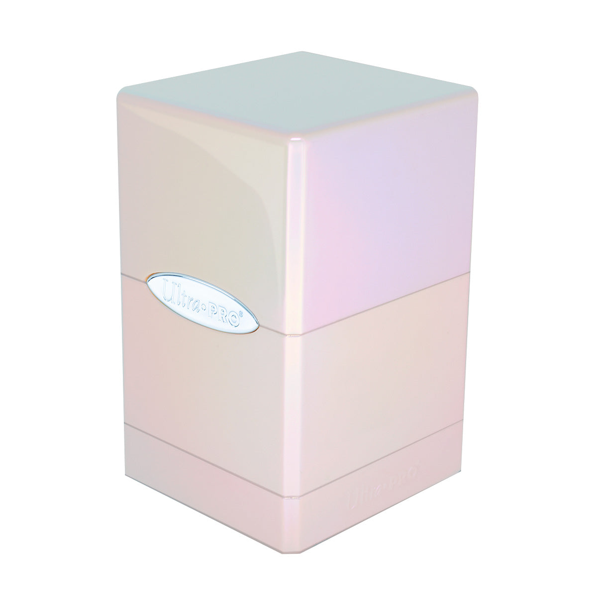 Ultra PRO Satin Tower - Deck Box Glitter Rosa Per 100+ Carte - Portacarte Rigido Con Vano Dadi