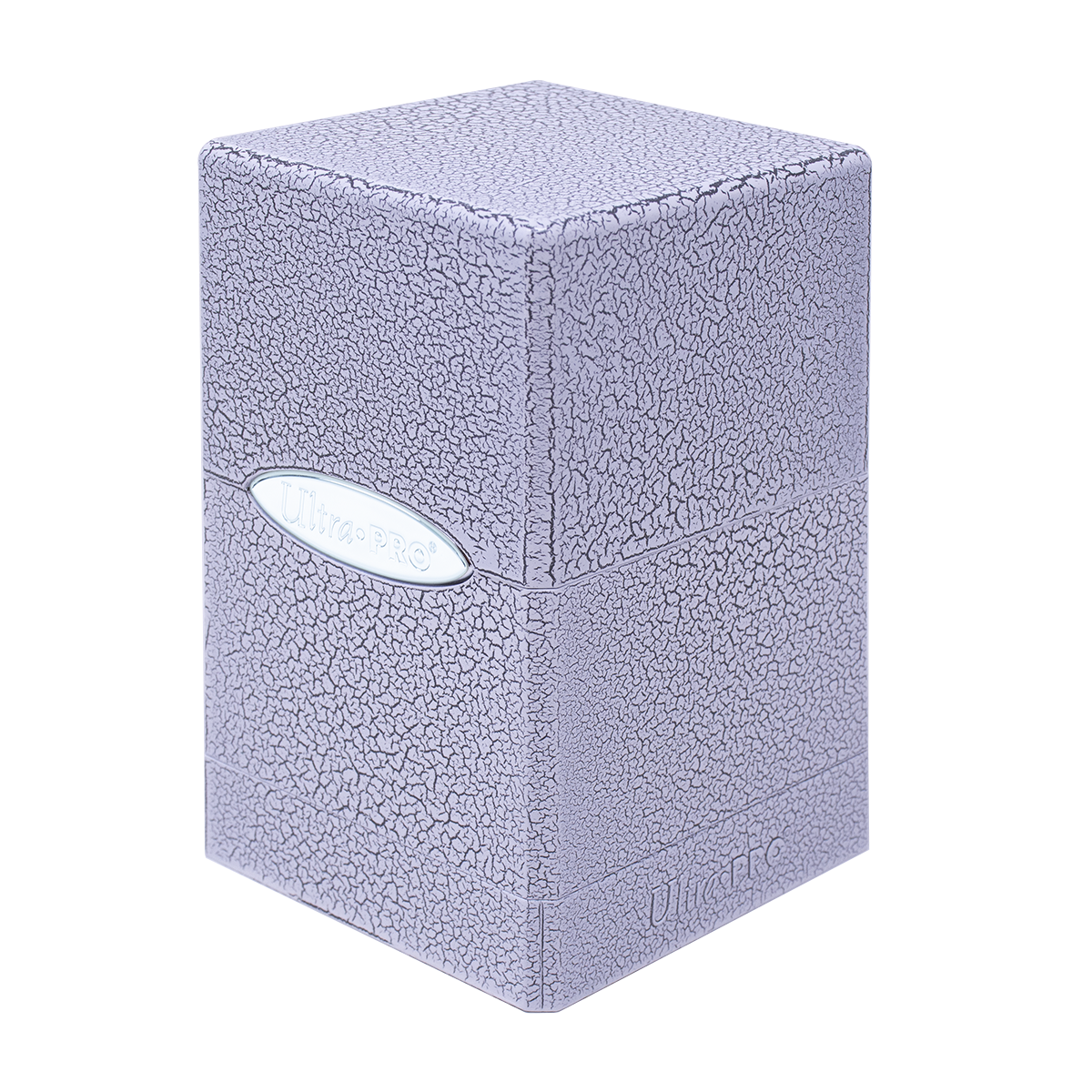 Ivory Crackle Satin Tower Deck Box | Ultra PRO International