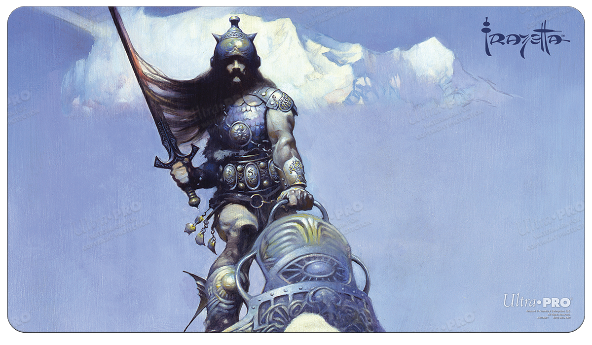 Silver Warrior Standard Gaming Playmat by Frank Frazetta | Ultra PRO International