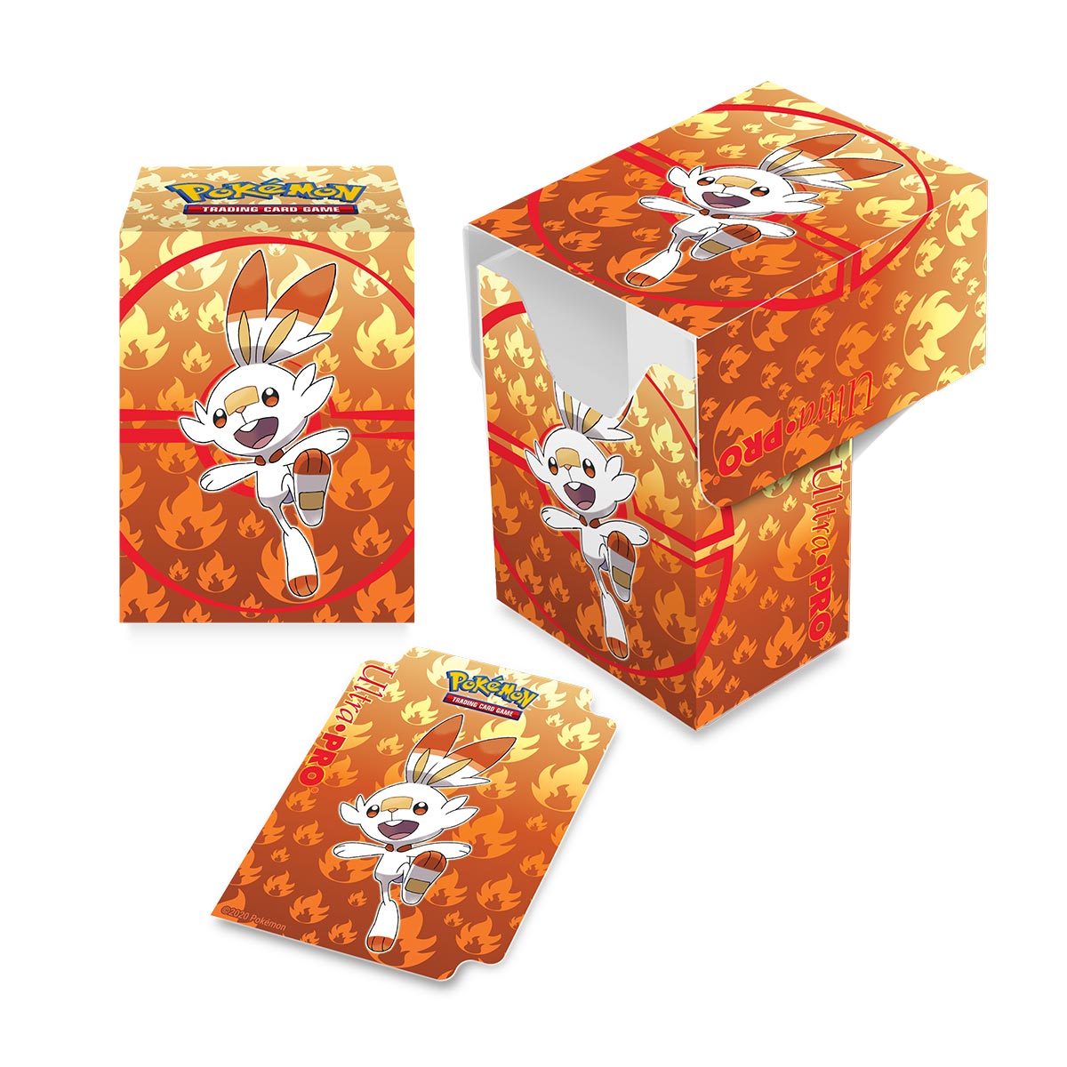 Sword and Shield Galar Starters Scorbunny Full-View Deck Box for Pokemon