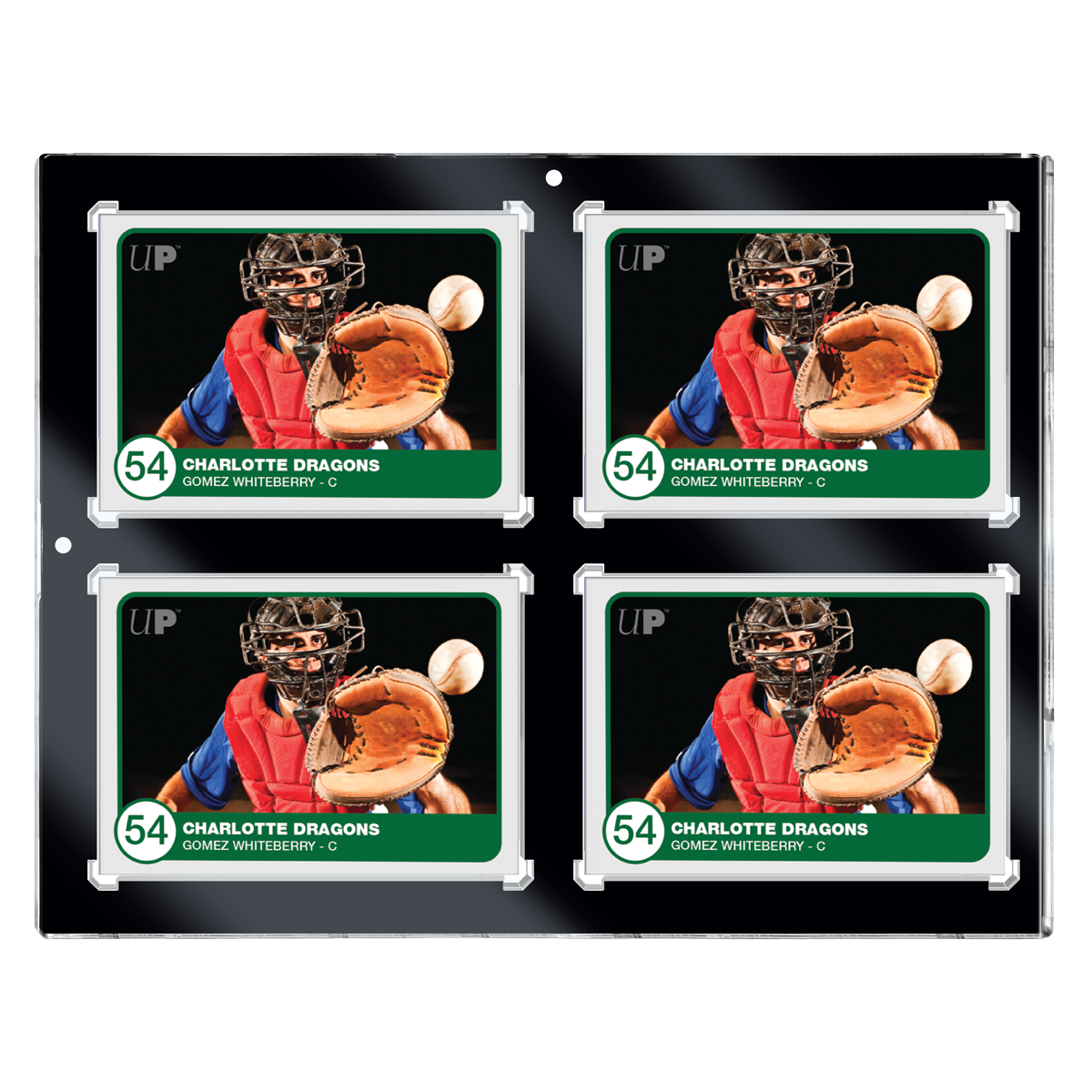 35PT 4-Card Black Border UV ONE-TOUCH Magnetic Holder | Ultra PRO