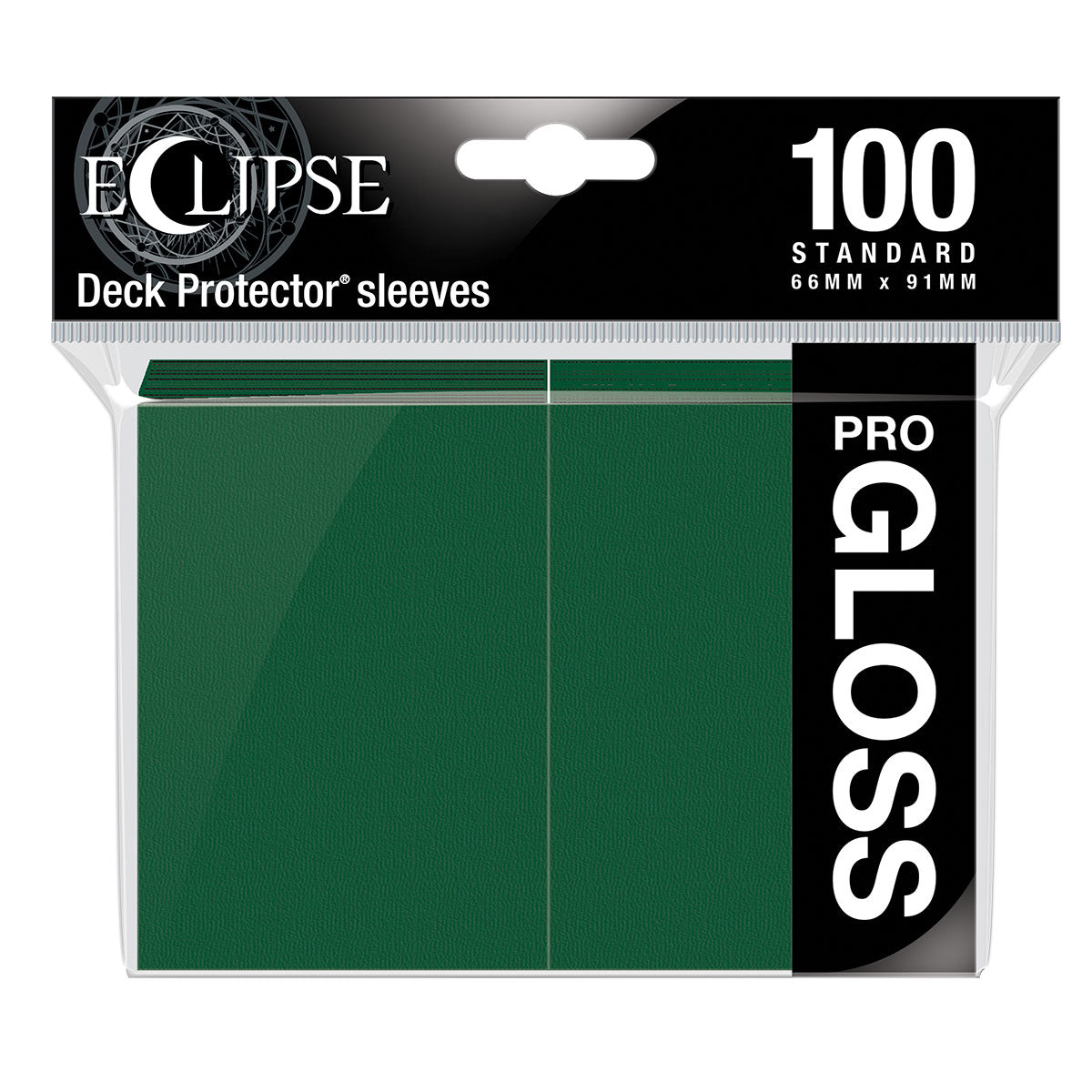 Eclipse Gloss Standard Deck Protector Sleeves (100ct) - Forest Green | Ultra PRO International Eclipse Gloss Standard Deck Protector Sleeves (100ct) - Forest Green | Ultra PRO International
