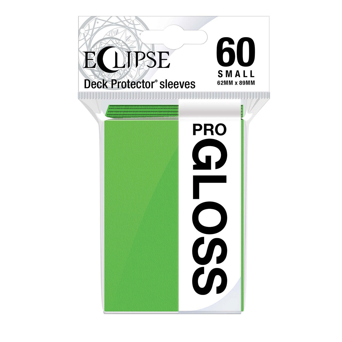 neon green card sleeves Eclipse Gloss Small Deck Protector Sleeves (60ct) - Lime Green