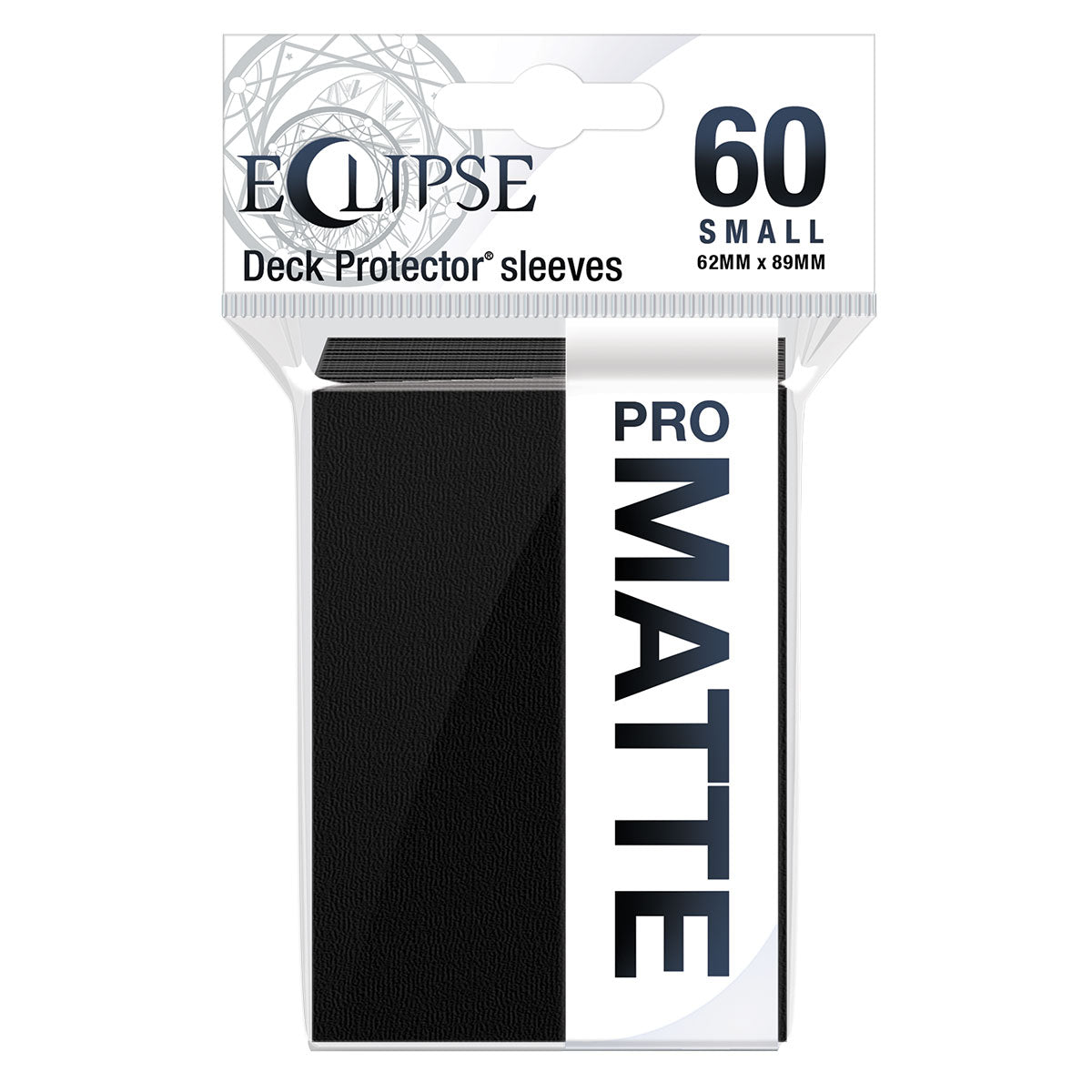 Eclipse Matte Small Deck Protector Sleeves (60ct) - Jet Black