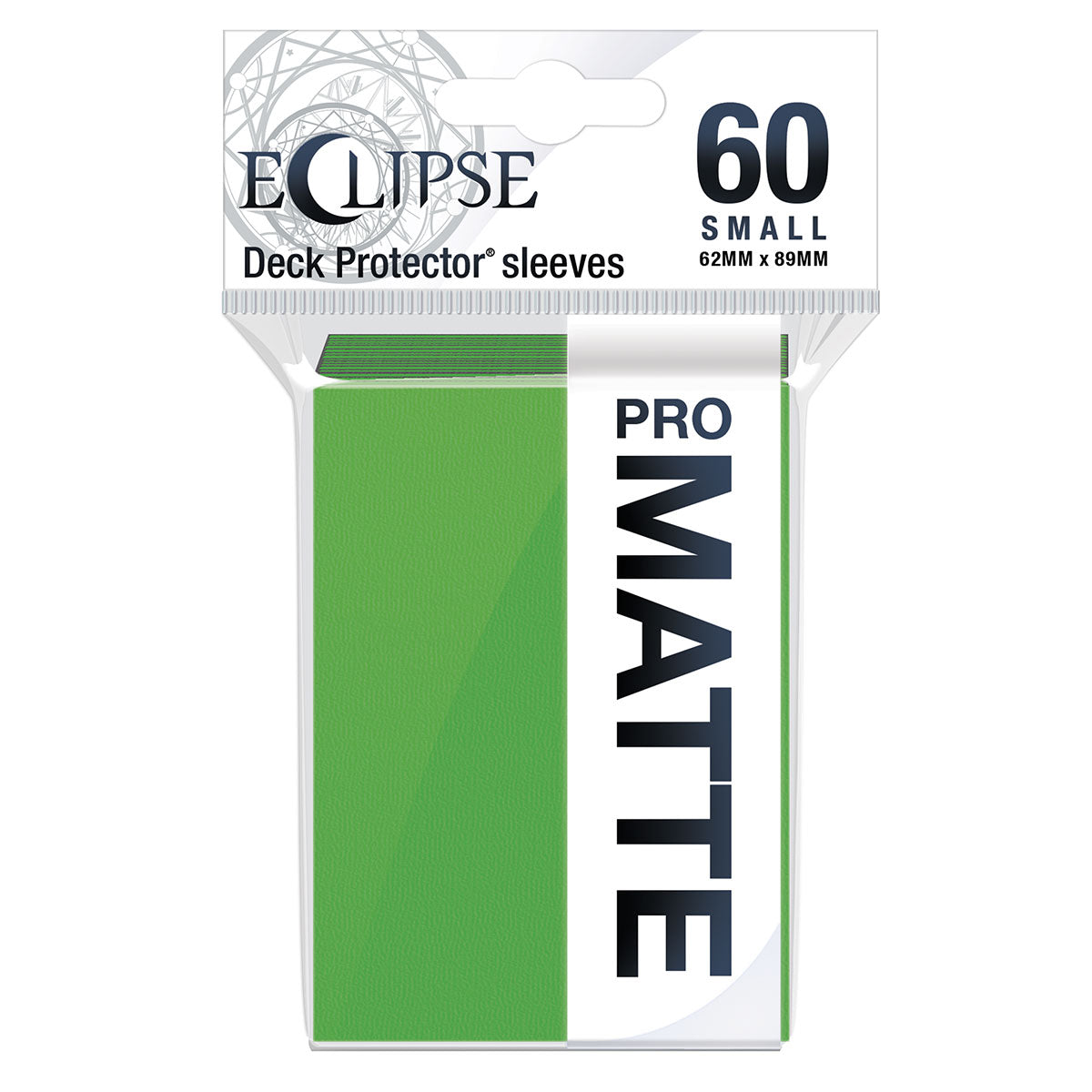 Eclipse Matte Small Deck Protector Sleeves (60ct) - Lime Green | Ultra PRO International Eclipse Matte Small Deck Protector Sleeves (60ct) - Lime Green | Ultra PRO International