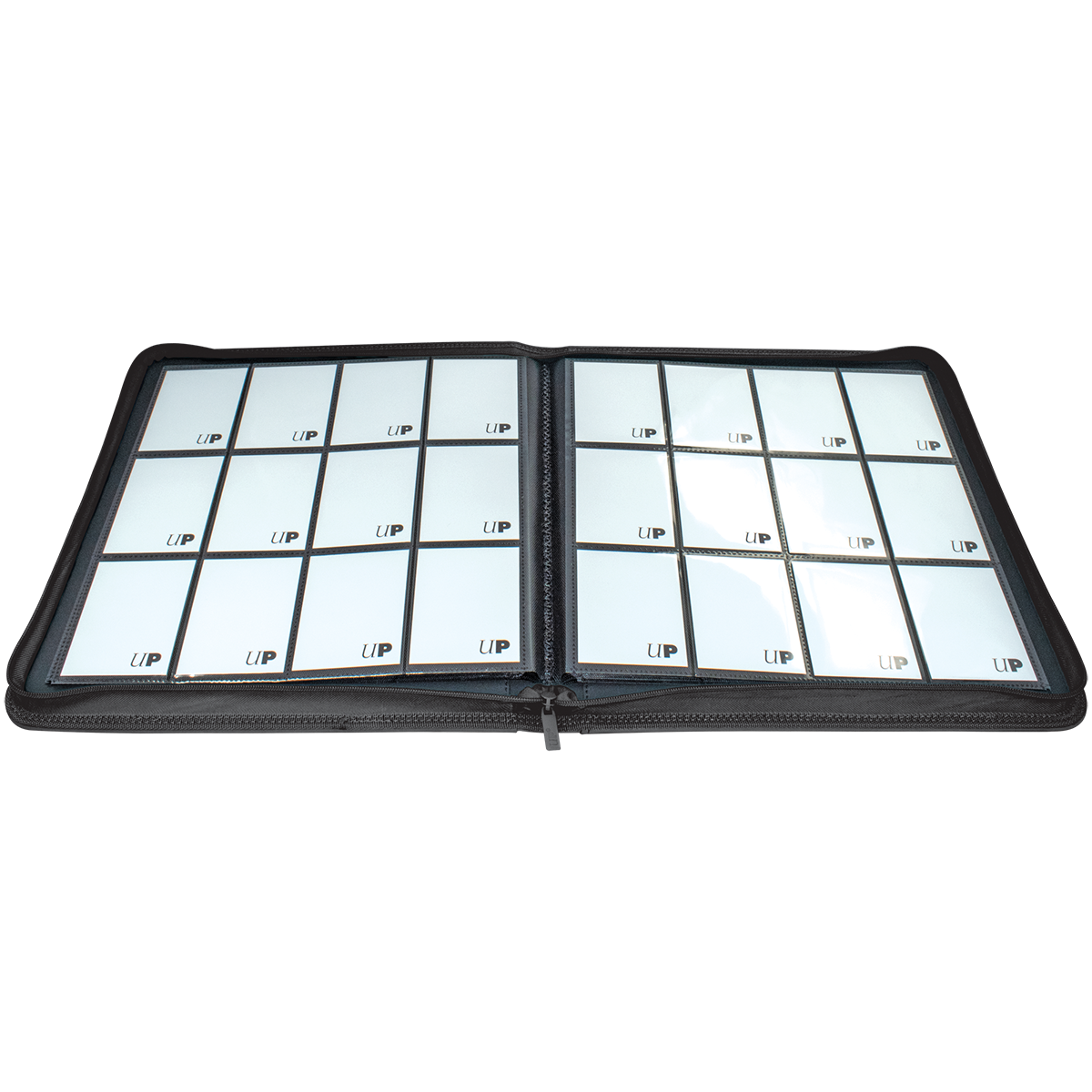 Vivid Black 12-Pocket Zippered PRO-BINDER® Album