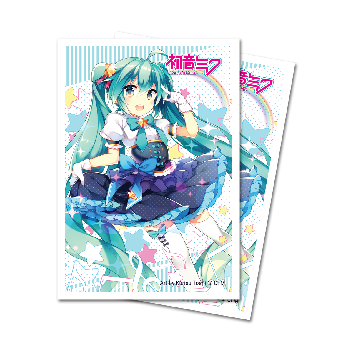 Digital Dreamland Starlight Melody Miku Small Deck Protector Sleeves (60ct) for Hatsune Miku | Ultra PRO International