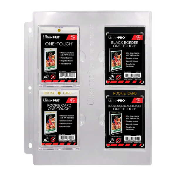 4 card display case 4-Pocket Page for 23PT-100PT ONE-TOUCH Displays