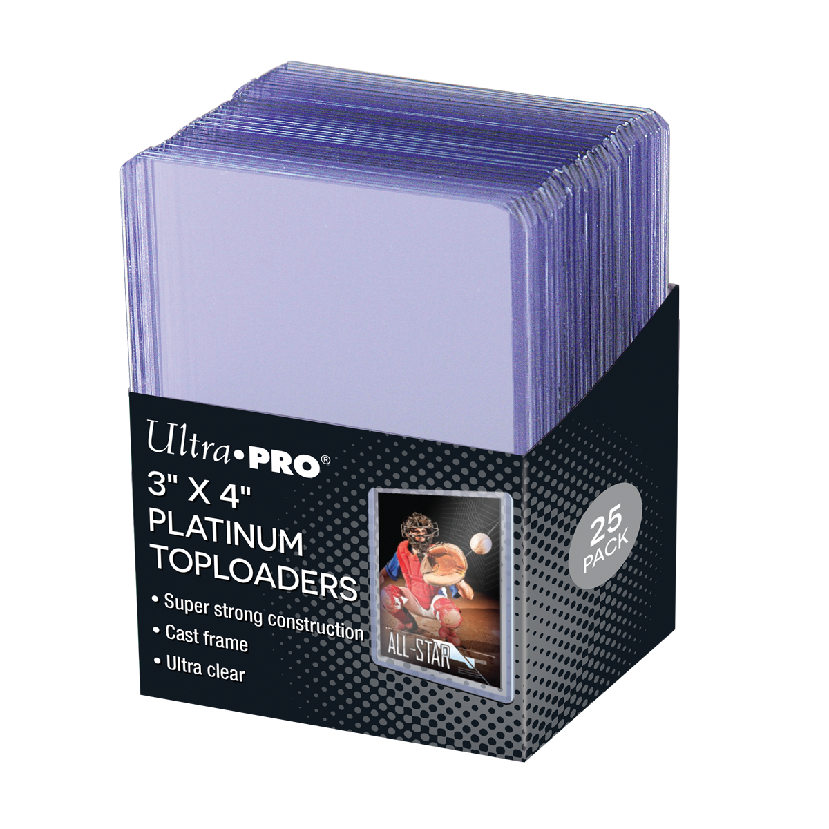 3 x 4 Ultra Clear Platinum Toploaders (25ct)