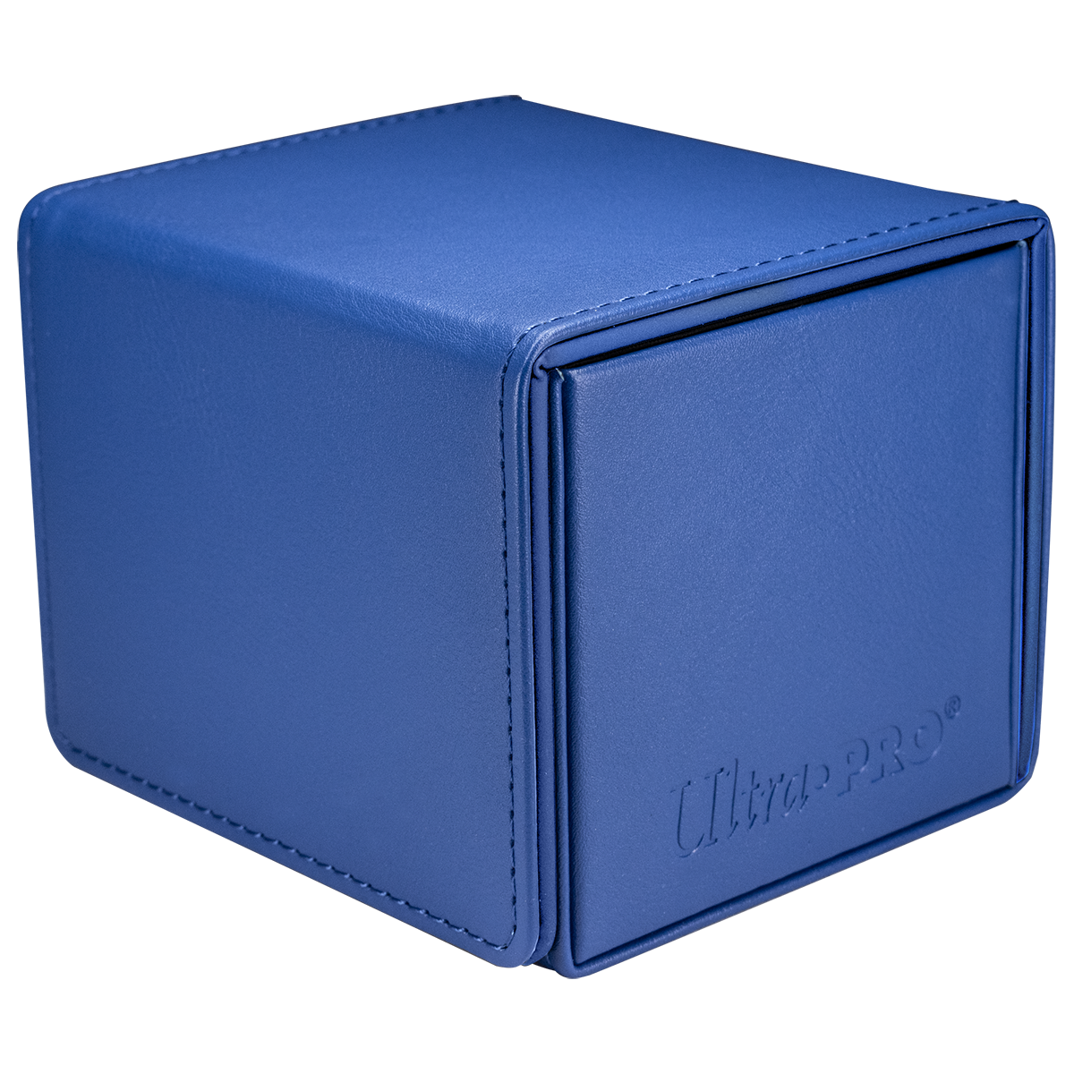 Vivid ALCOVE® Edge DECK BOX® - Purple - Angle | Ultra PRO