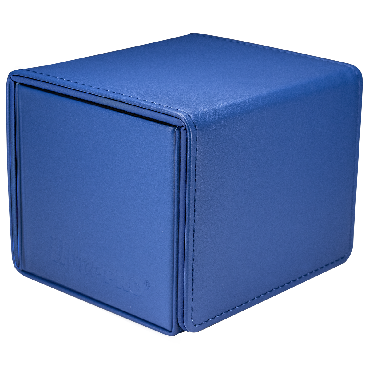 Vivid ALCOVE® Edge DECK BOX® - Purple - Angle | Ultra PRO