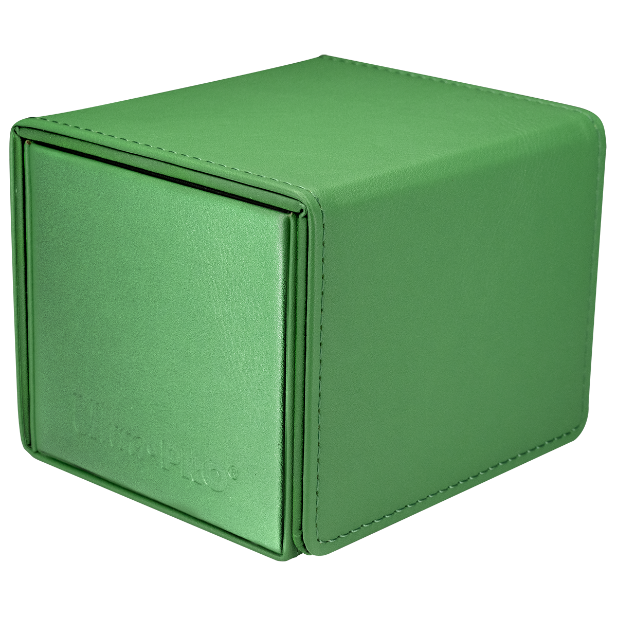 Vivid ALCOVE® Edge DECK BOX® - Purple - Angle | Ultra PRO