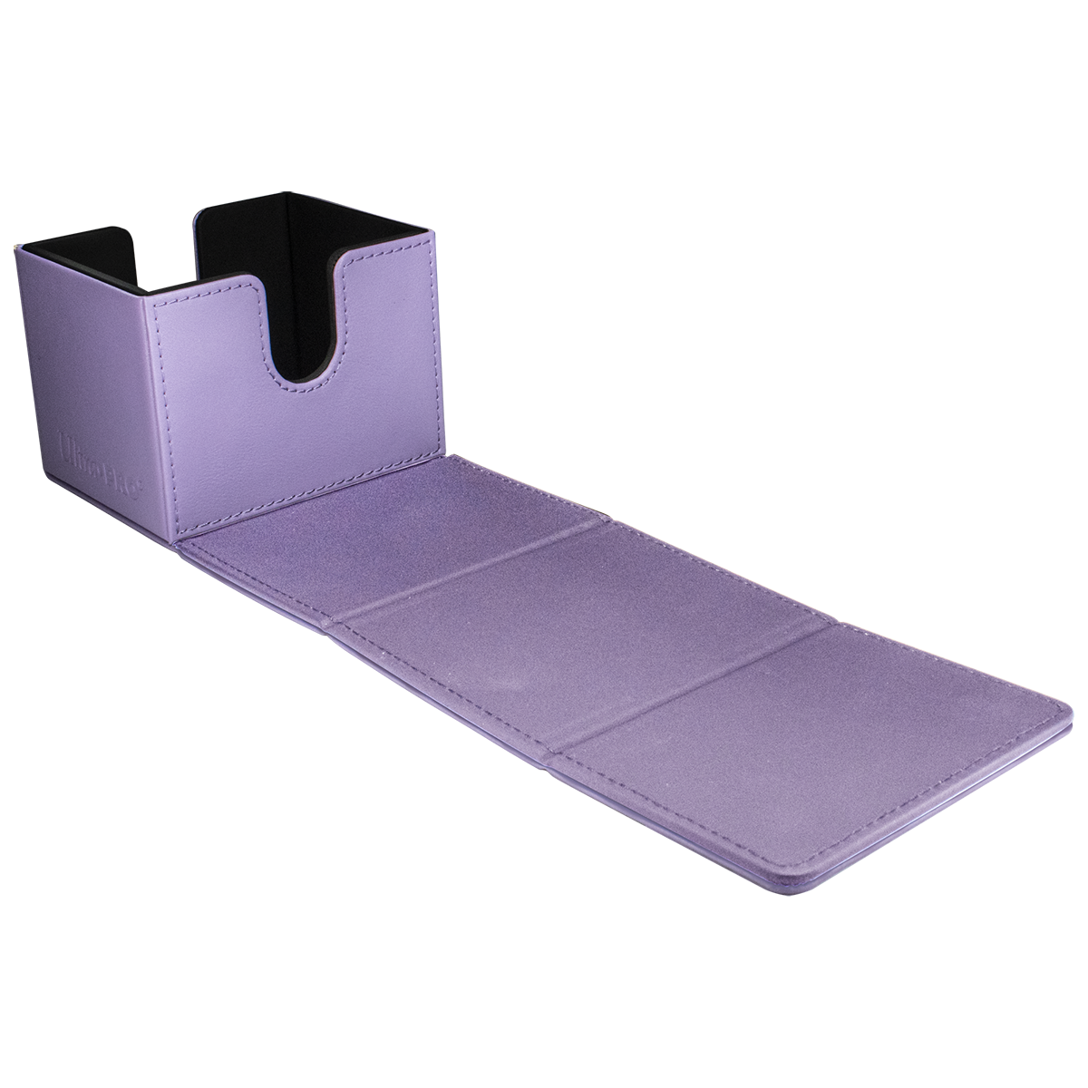 Vivid ALCOVE® Edge DECK BOX® - Purple - Open | Ultra PRO