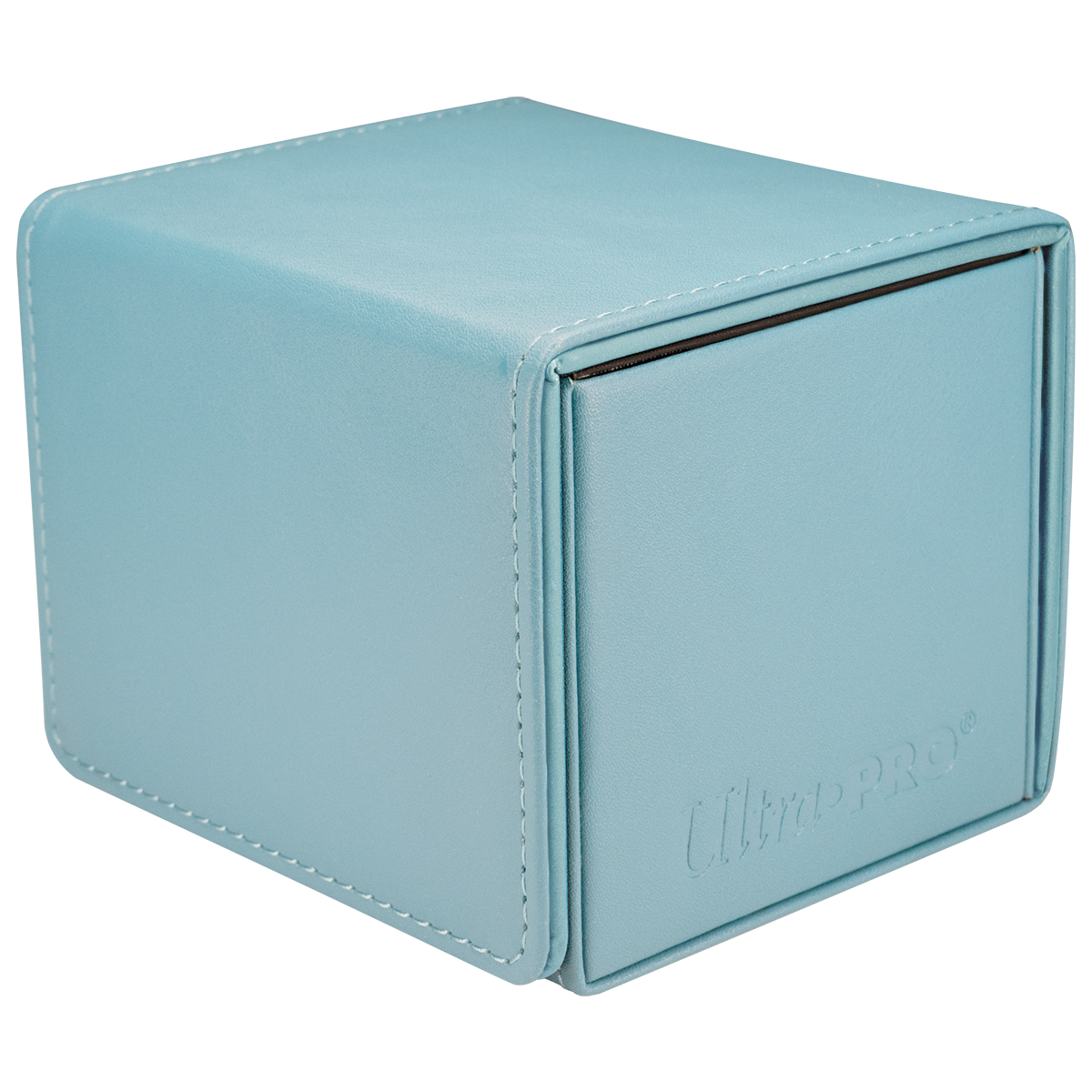 Vivid ALCOVE® Edge DECK BOX® - Purple - Angle | Ultra PRO