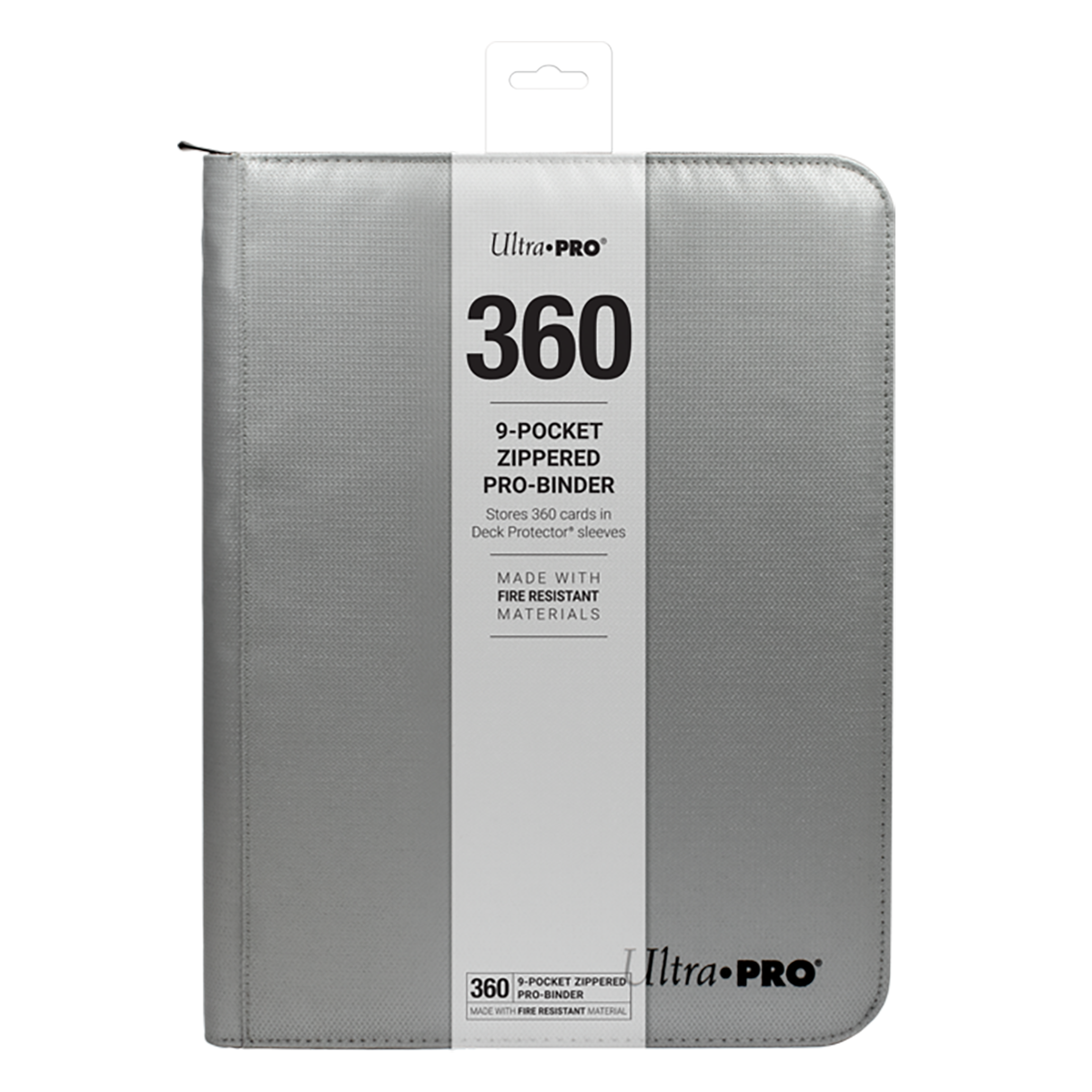 Ultra PRO 9-Pocket Zippered PRO-Binder: Silver | Ultra PRO International