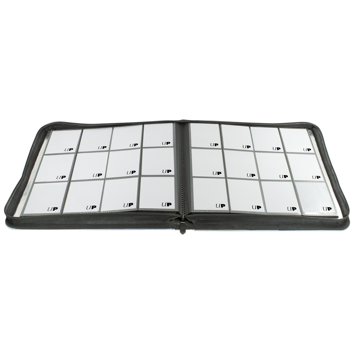 Ultra PRO 12-Pocket Zippered PRO-Binder: Silver | Ultra PRO International