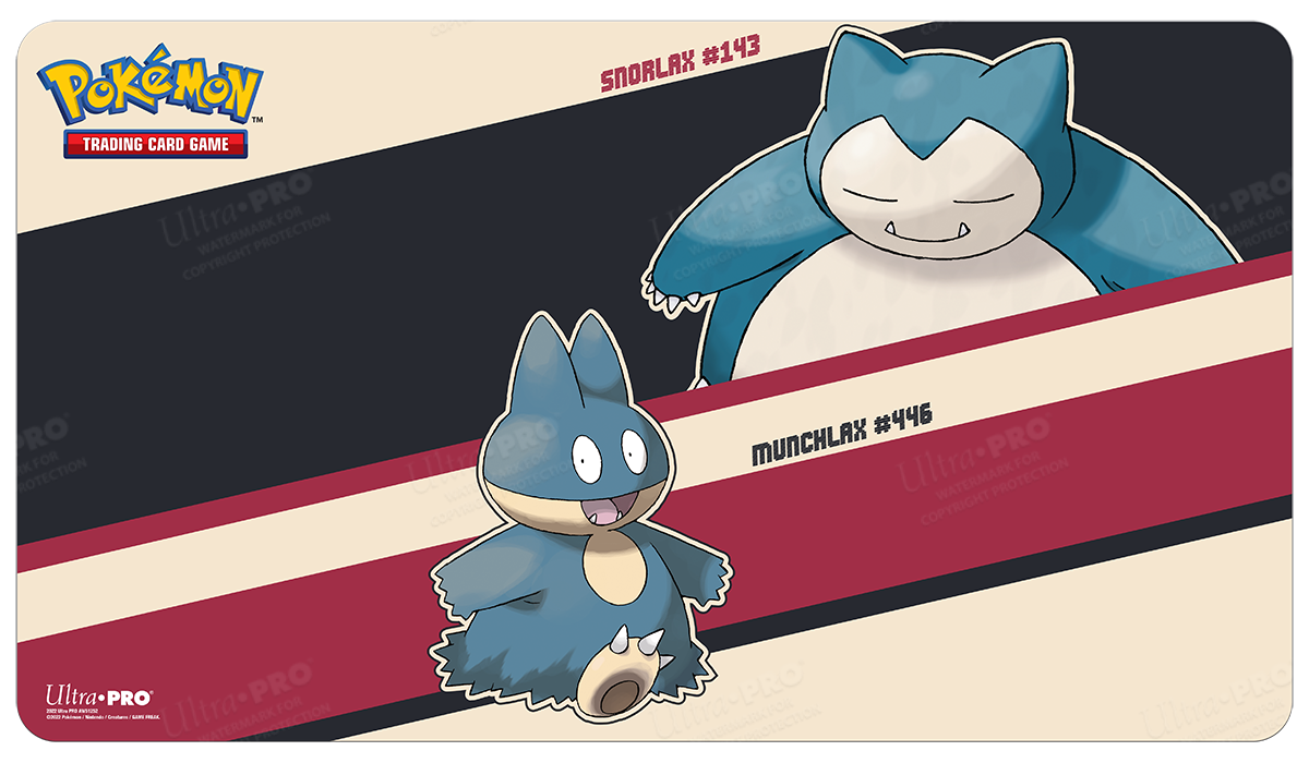 Snorlax and Munchlax Standard Gaming Playmat for Pokemon | Ultra PRO International