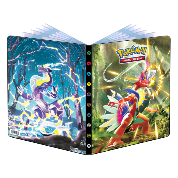 pokemon card binder cover Scarlet and Violet Koraidon and Miraidon 9-Pocket Portfolio for Pokemon