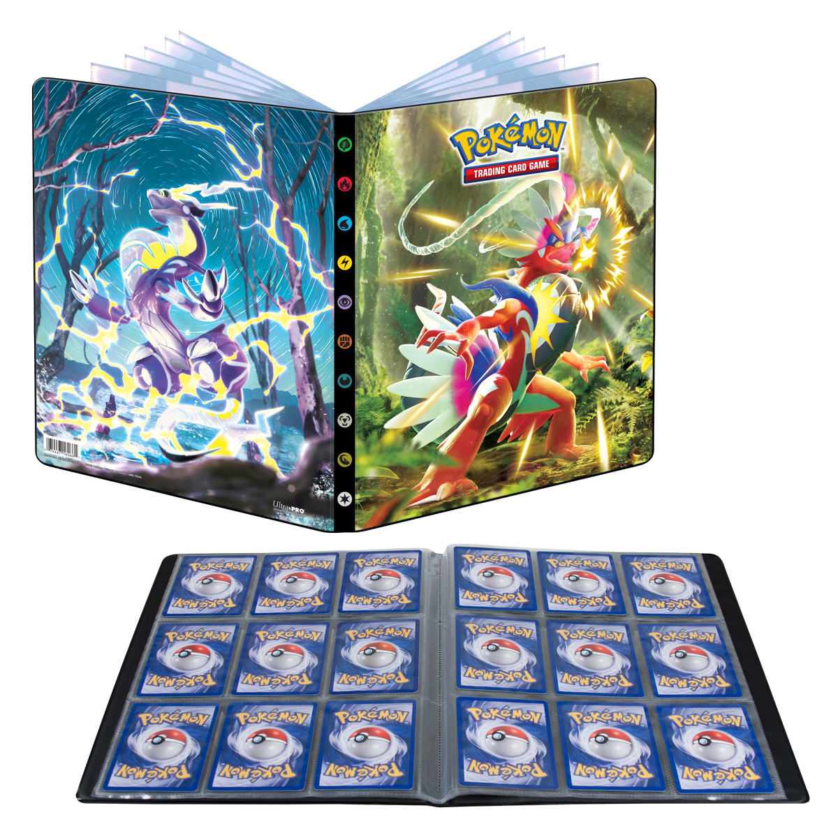 Scarlet and Violet Koraidon and Miraidon 9-Pocket Portfolio for Pokemon | Ultra PRO International