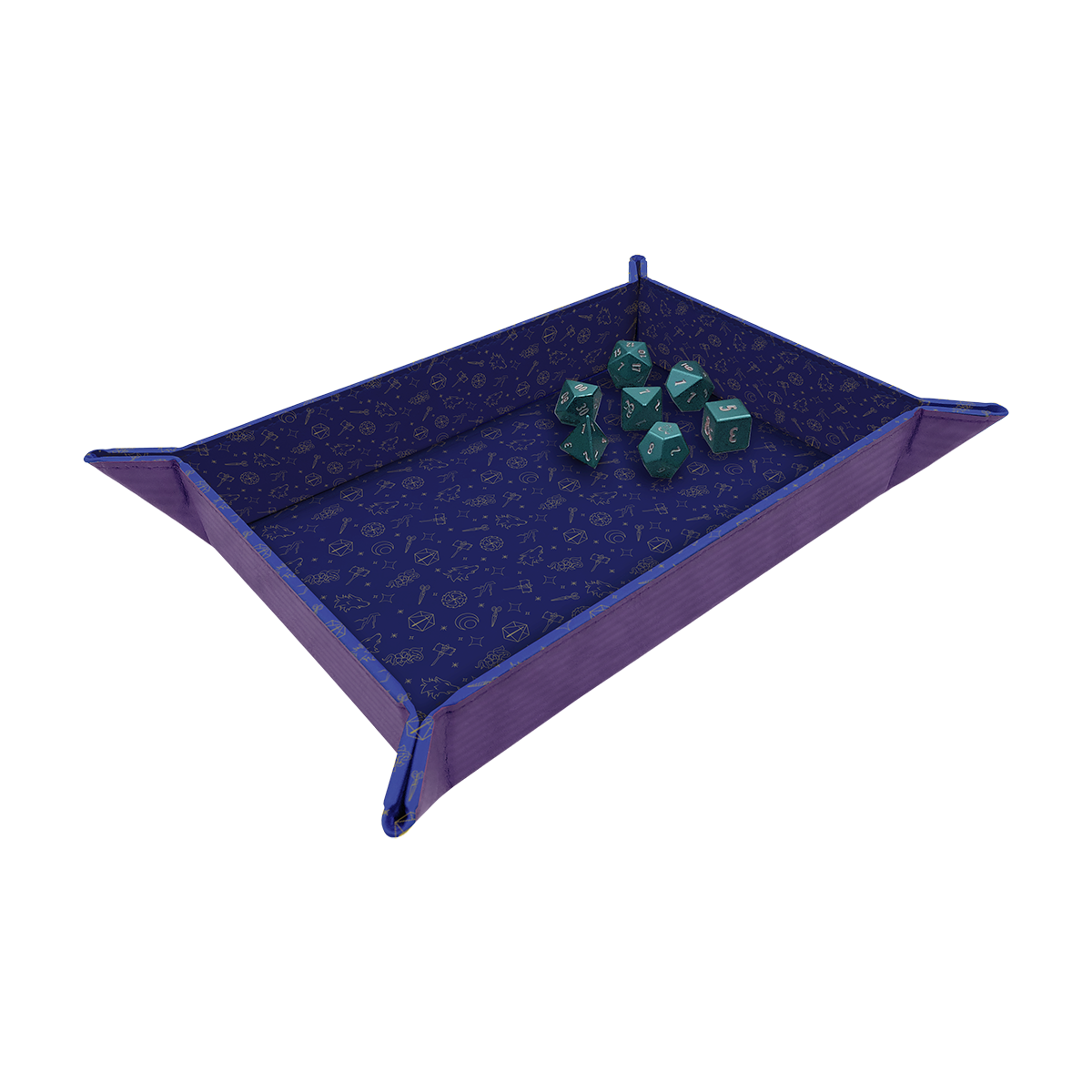 Critical Role Bells Hells Pattern Printed Leatherette Folding Dice Tray for Dungeons & Dragons | Ultra PRO International