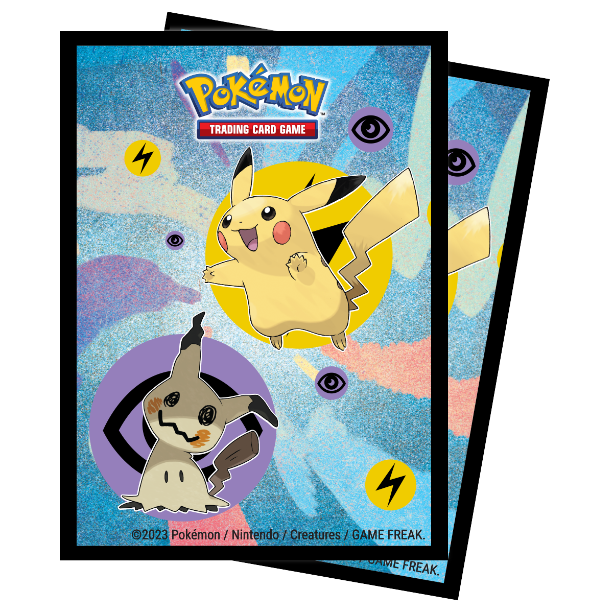 Pikachu & Mimikyu Standard Deck Protector Sleeves (65ct) for Pokémon | Ultra PRO International