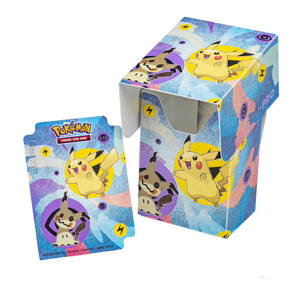 Pikachu & Mimikyu Full-View Deck Box for Pokémon | Ultra PRO International
