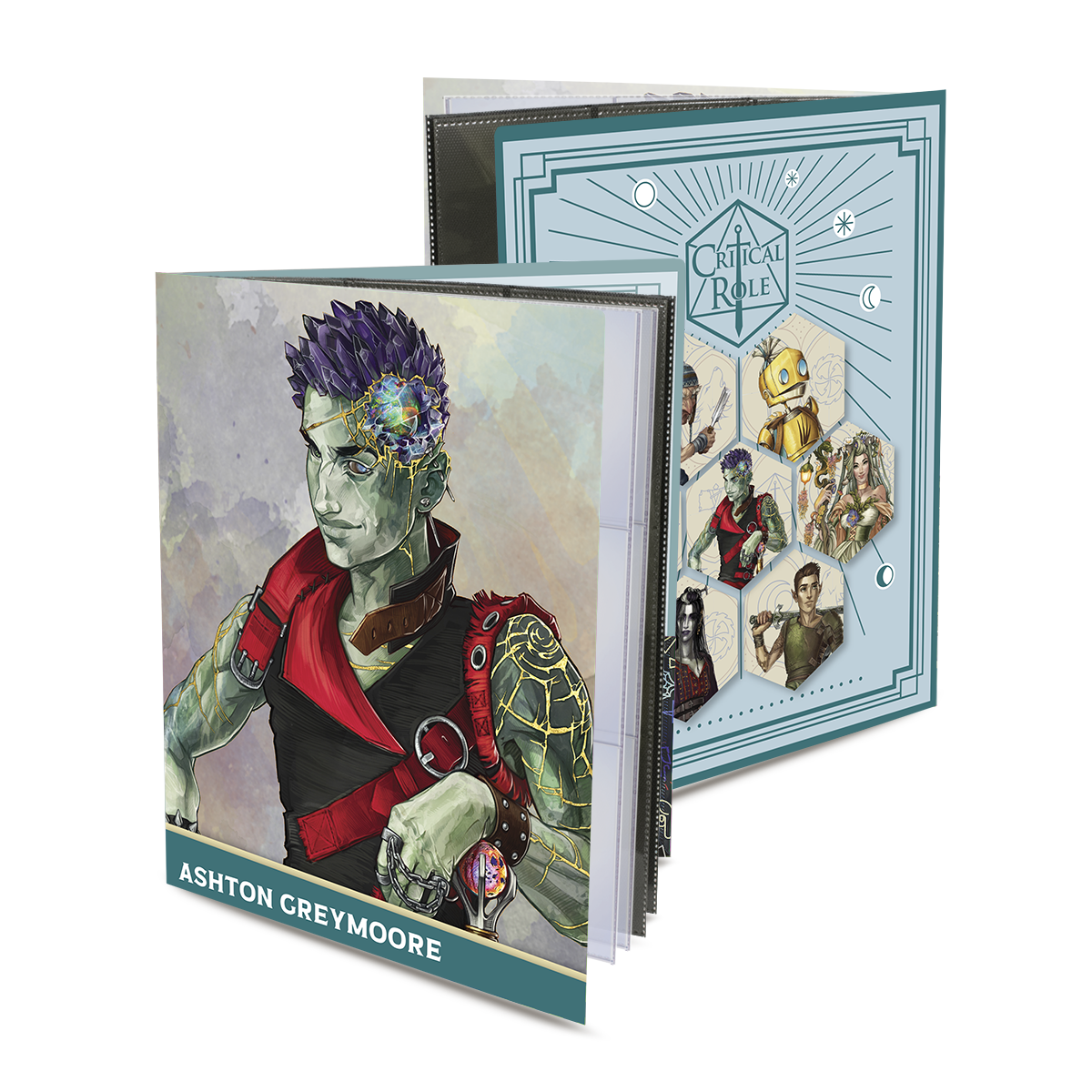 Critical Role Bells Hells Ashton Greymoore RPG Folio with Stickers for Dungeons & Dragons | Ultra PRO International